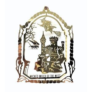 Wizard of Oz Wicked Witch of the West Ornament Brass Flying Monkeys Evil Castle